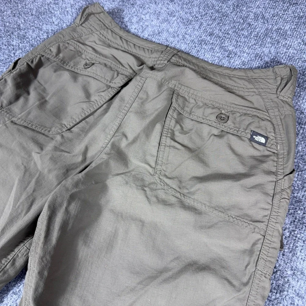 The North Face Mens Hiking Pants Olive Green Cargo Outdoor Trousers 32x31